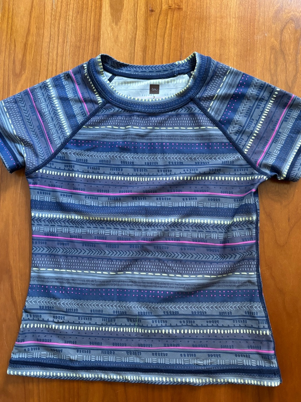 Tea Collection Navy Stripe & Pattern Kids Rashguard